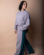 Gold Cotton Velvet Lounge Pants