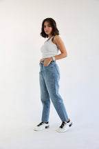 Mom Fit Jeans - Blue