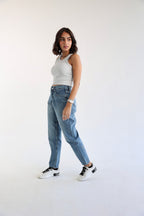 Mom Fit Jeans - Blue