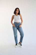 Mom Fit Jeans - Blue