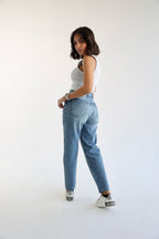 Mom Fit Jeans - Blue