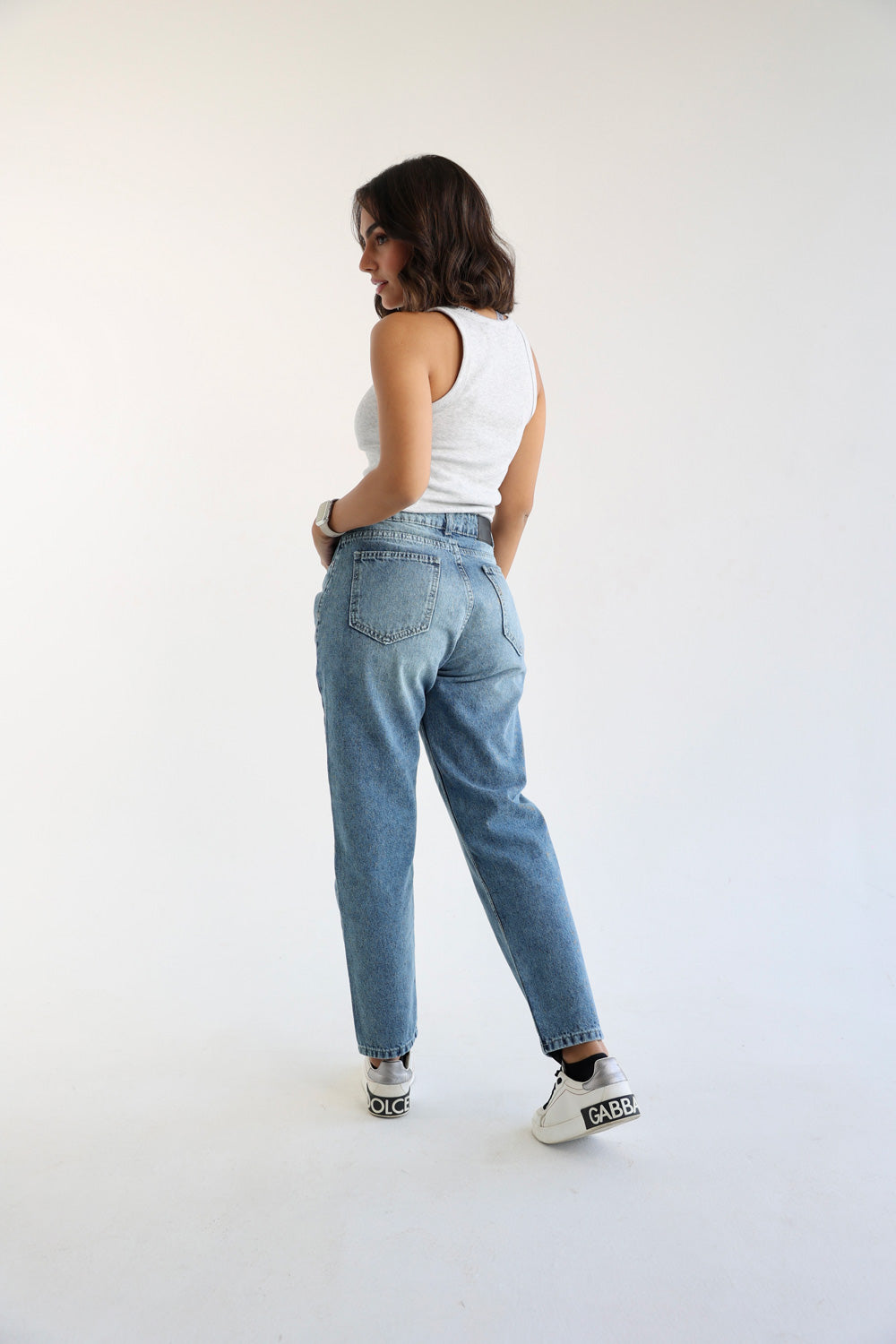Mom Fit Jeans - Blue