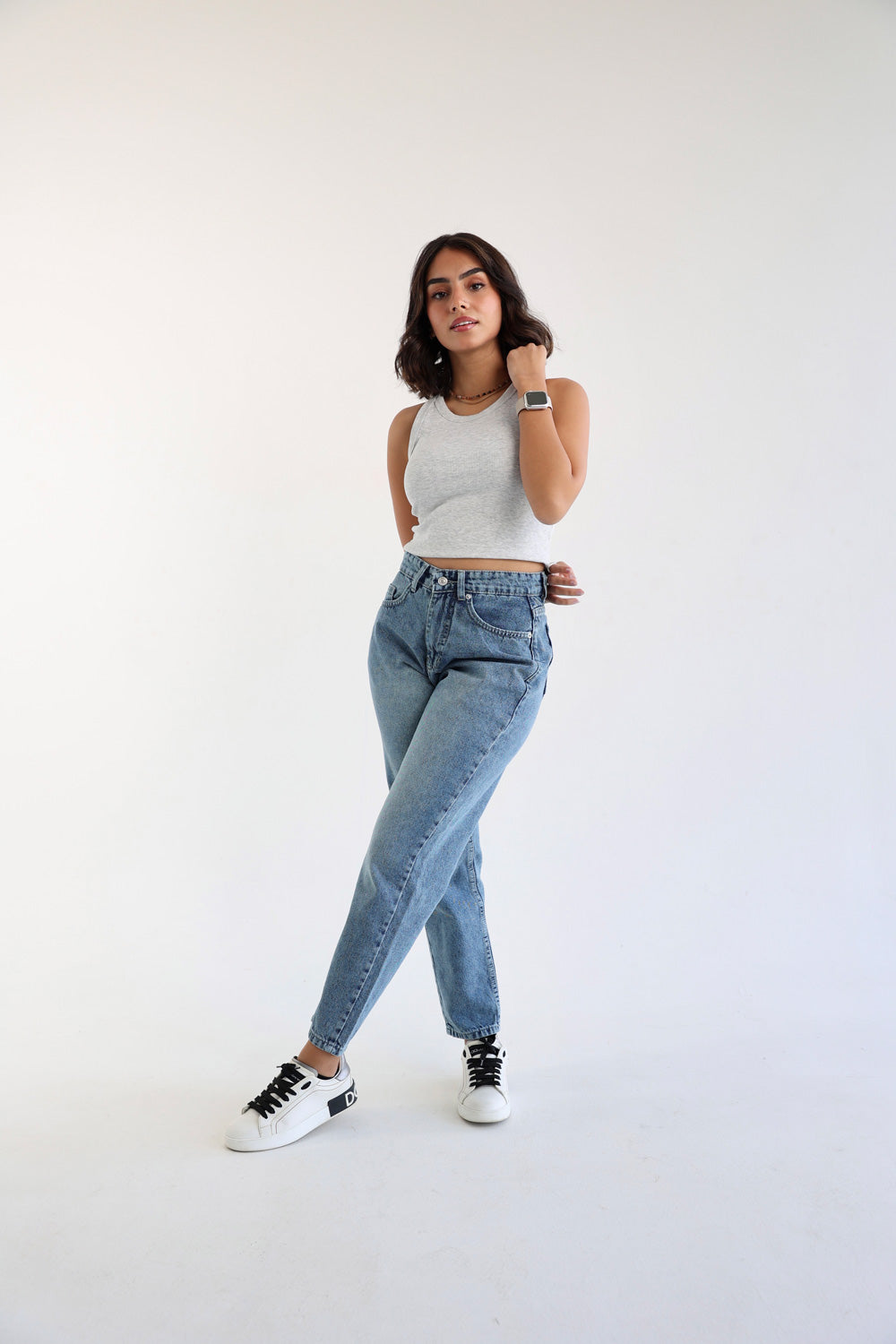 Mom Fit Jeans - Blue