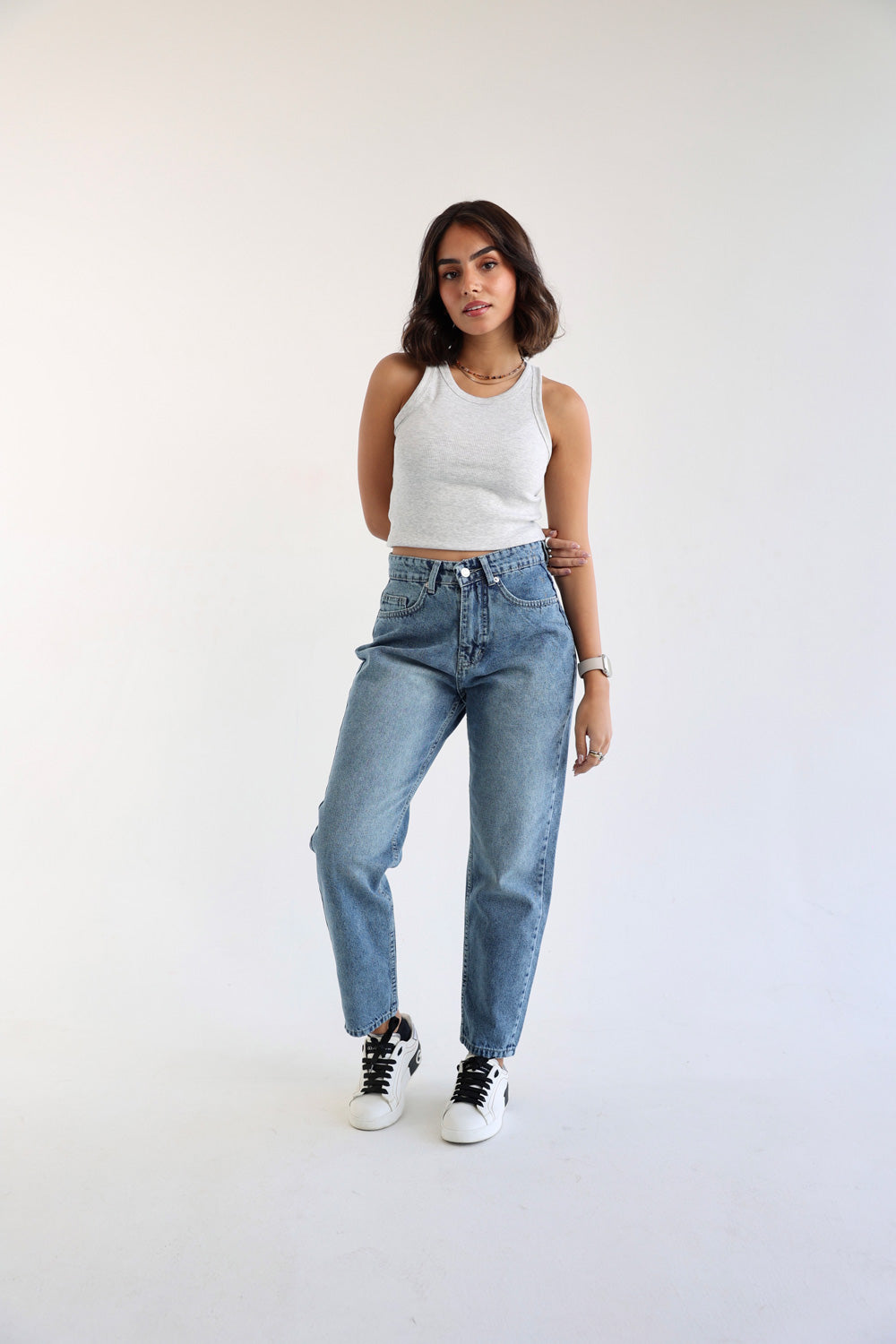 Mom Fit Jeans - Blue