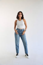 Mom Fit Jeans - Blue