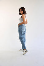 Mom Fit Jeans - Blue