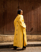 THE PHARAONIC LOTUS LINEN KIMONO
