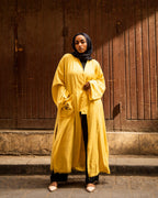 THE PHARAONIC LOTUS LINEN KIMONO