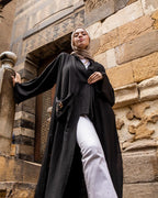 THE PHARAONIC LOTUS LINEN KIMONO