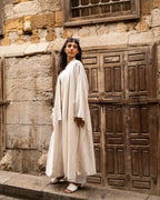 THE PHARAONIC LOTUS LINEN KIMONO