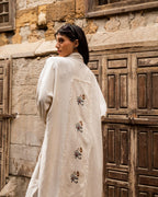 THE PHARAONIC LOTUS LINEN KIMONO