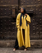 THE PHARAONIC LOTUS LINEN KIMONO