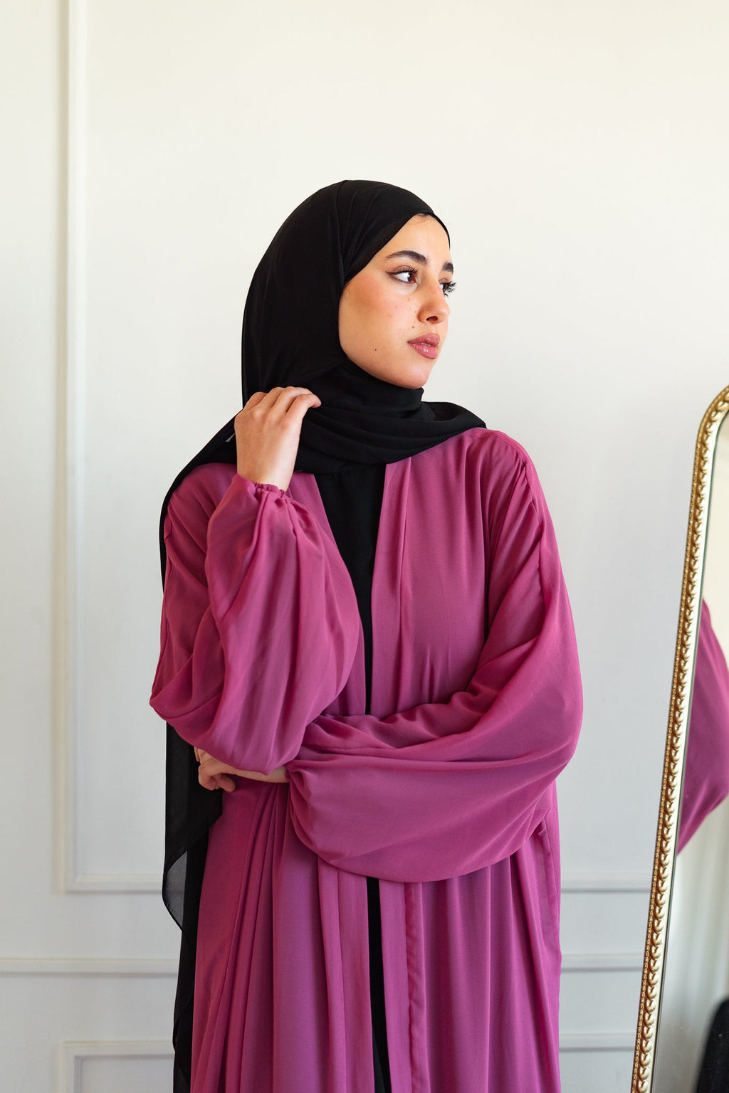 Pleated Hemline Kaftan 022 (Color)
