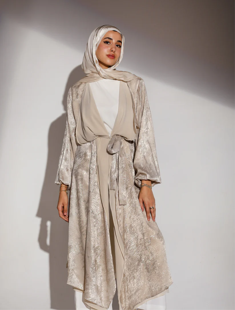 Hazie Trench in Beige x Gold Wash