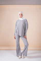 The velvet set in grey