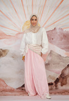 Pleated pants in Babypink