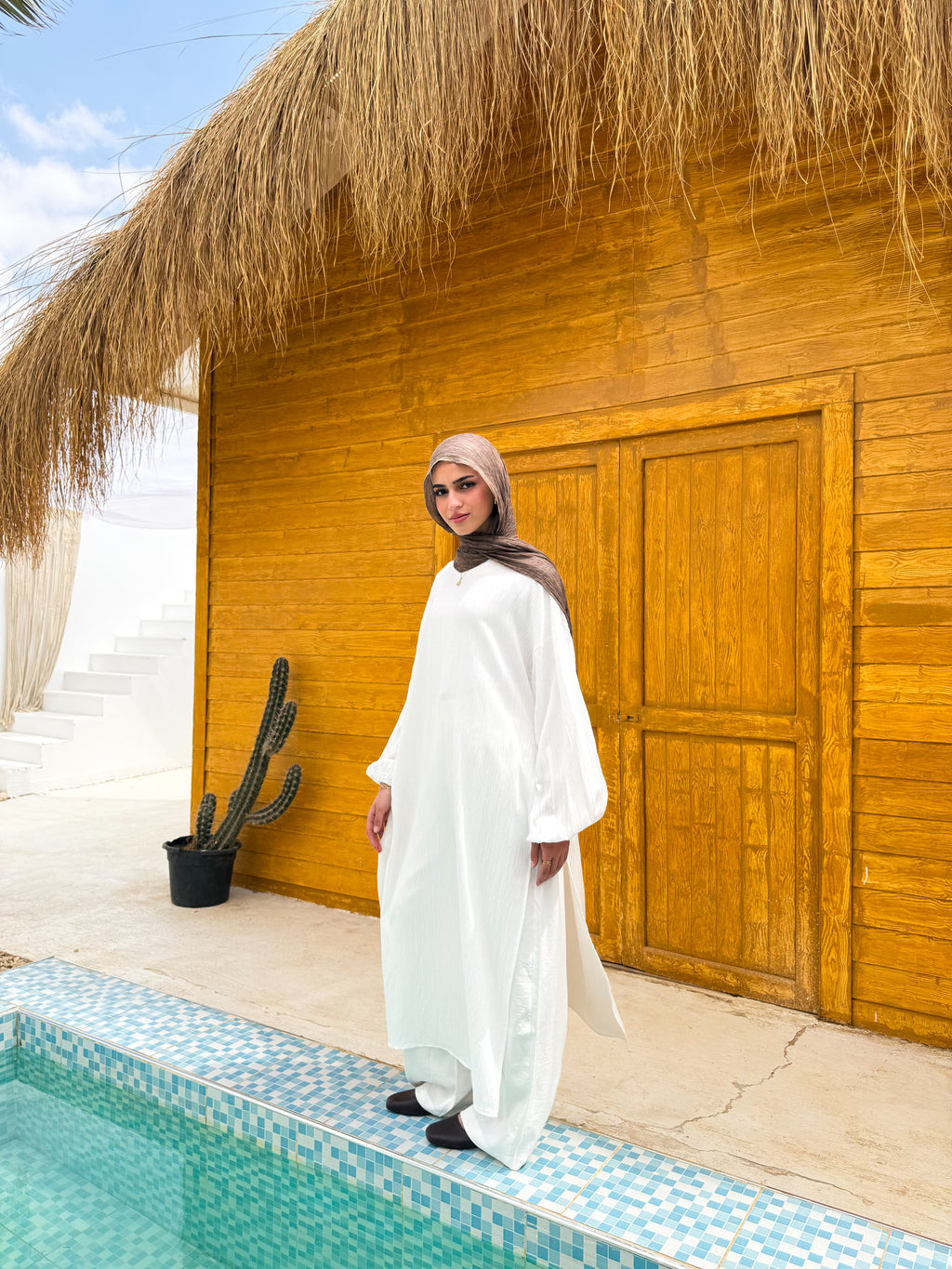 Ribbed Long Line Tunic
C500 White