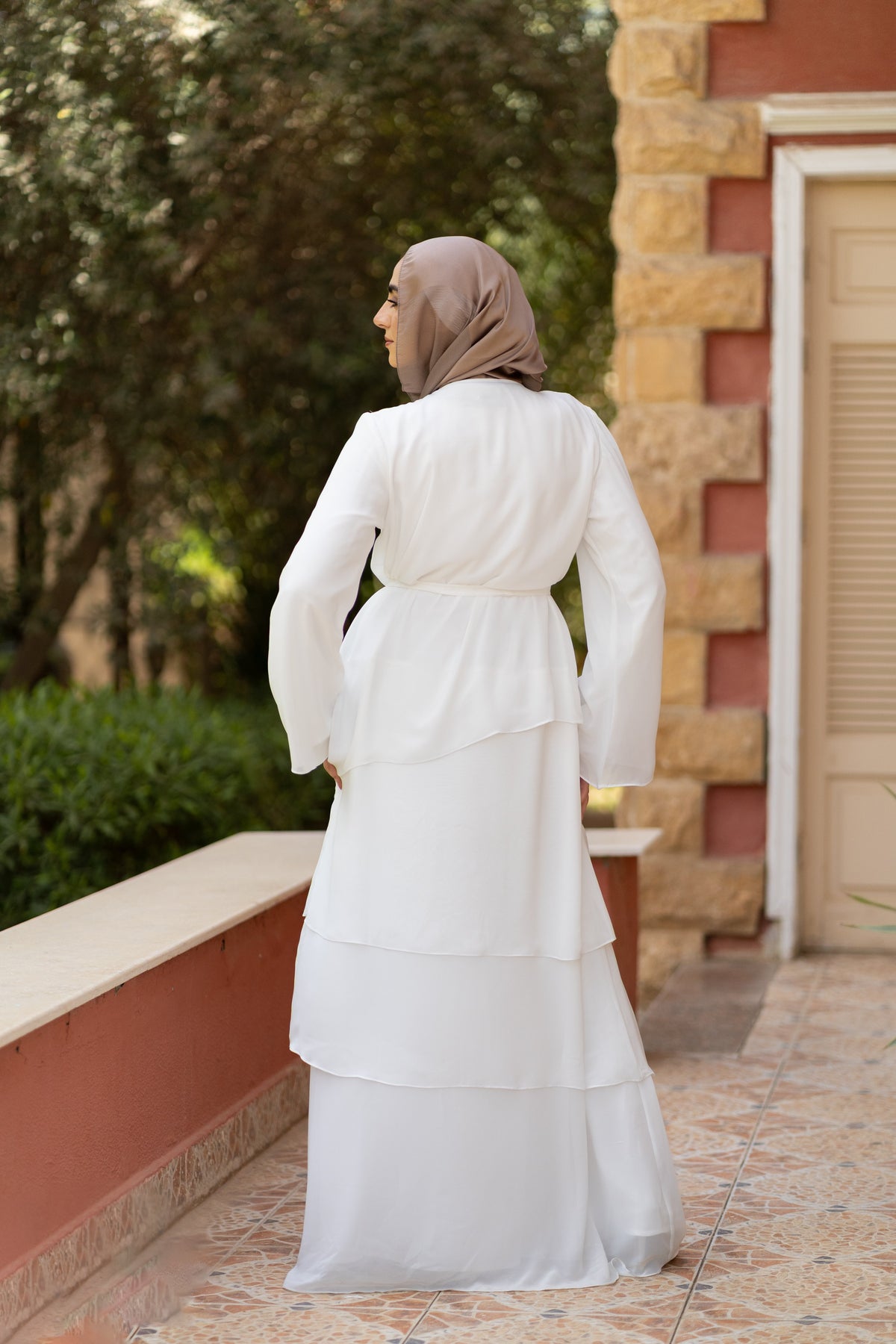 Flora Ruffles dress Code 15 white