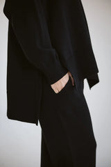 Knit set in black