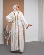 Free Size Chiffon Cape Offwhite