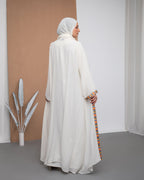 Free Size Chiffon Cape Offwhite