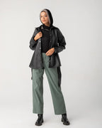 Copper Quilted Leather Jacket with Belt
