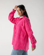 Sapphire Tweed Shirt