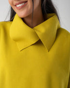 Emerald Broadcloth Top with Pockets
