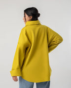 Emerald Broadcloth Top with Pockets
