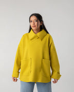 Emerald Broadcloth Top with Pockets