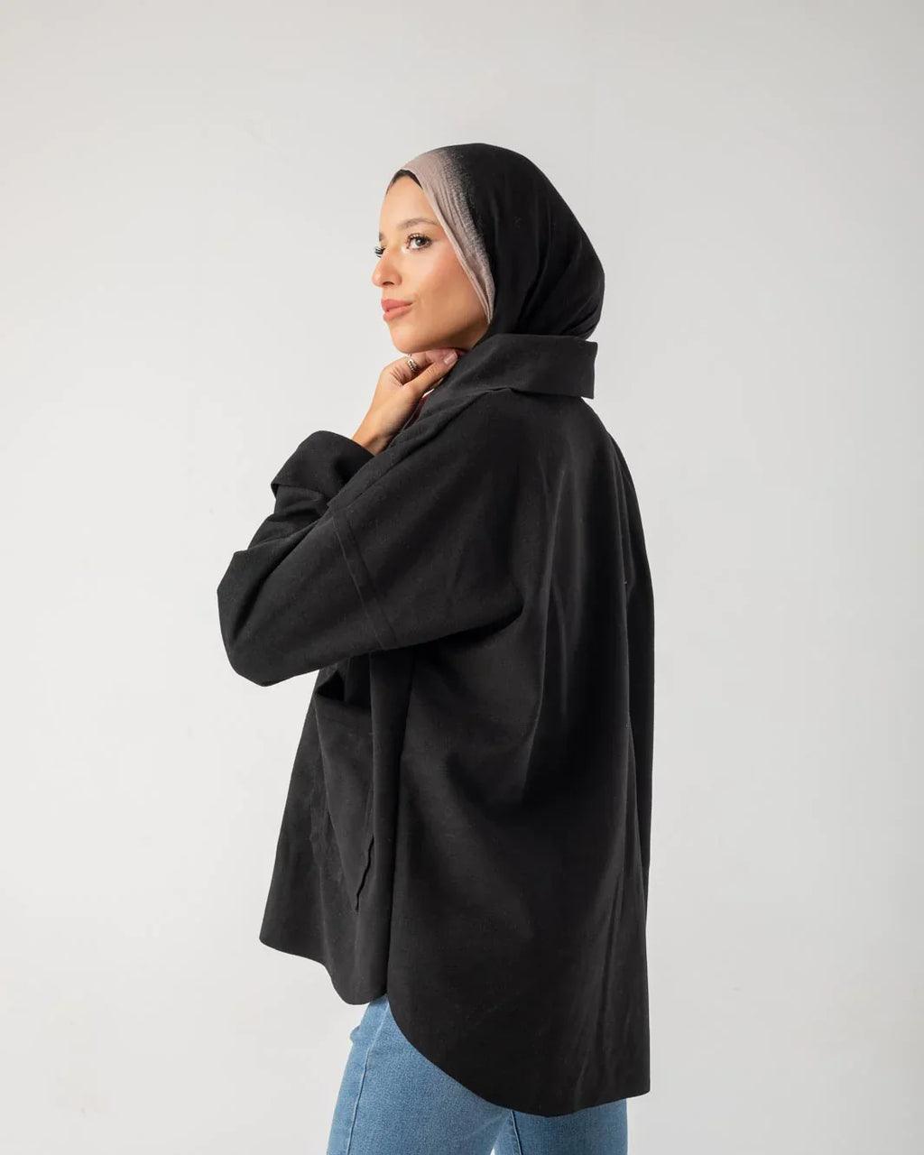 Emerald Broadcloth Top with Pockets