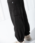 ADJUSTABLE SUEDE CARGO PANTS