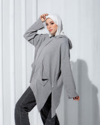 LILA HIGH LOW WOOL TOP
