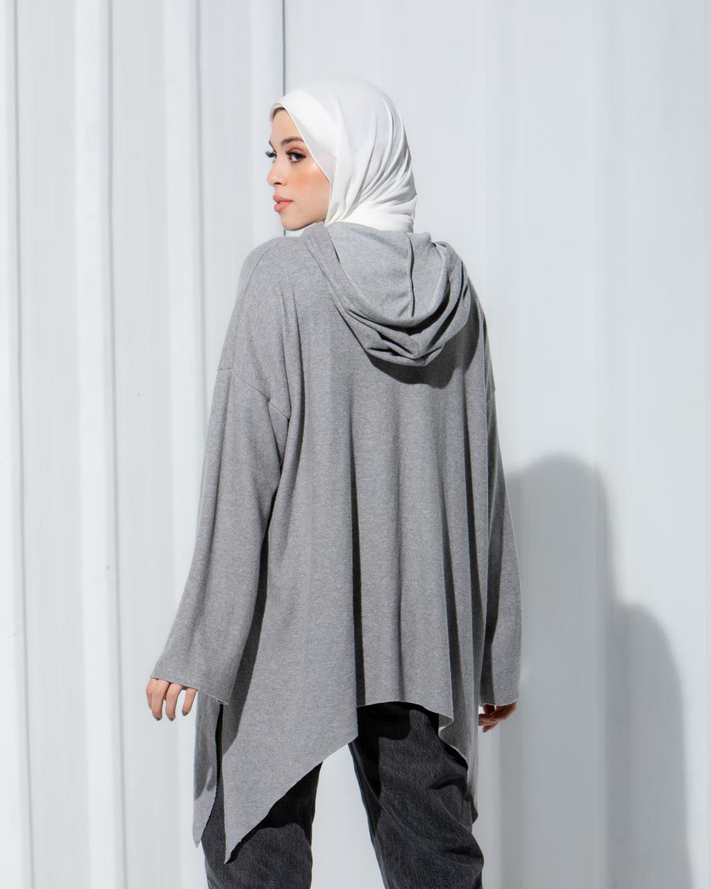 LILA HIGH LOW WOOL TOP