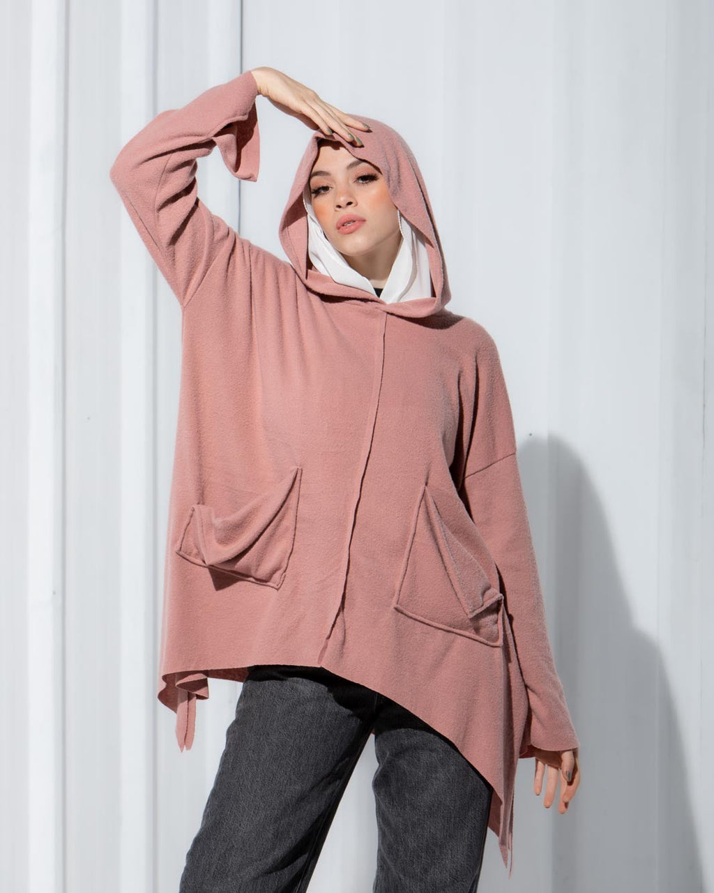 LILA HIGH LOW WOOL TOP