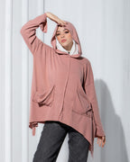LILA HIGH LOW WOOL TOP