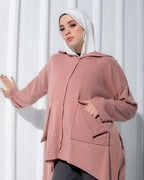 LILA HIGH LOW WOOL TOP