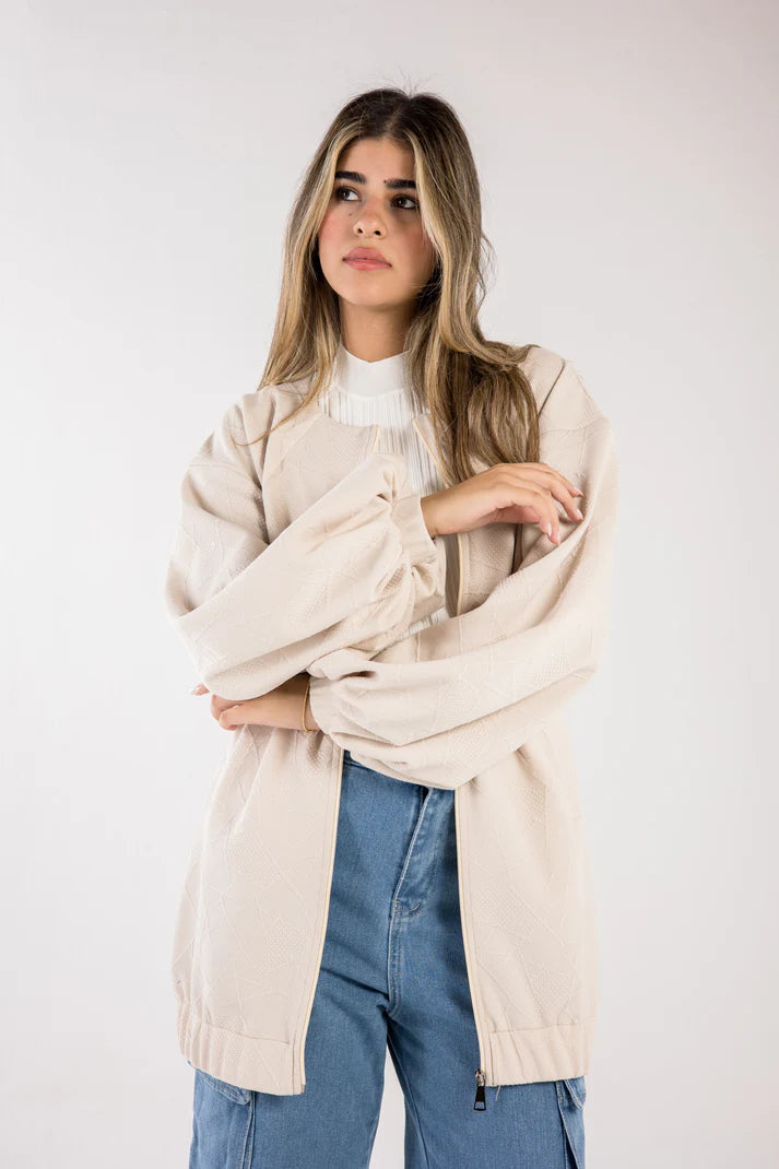 The pocket jacket in beige