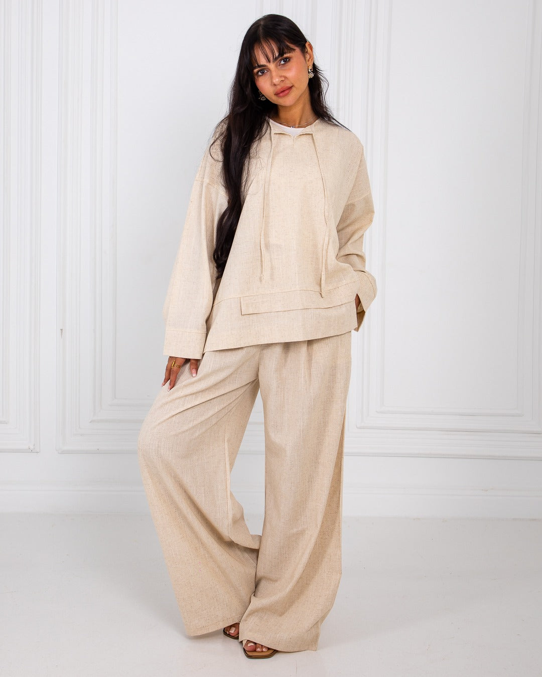 Everbloom pure linen top