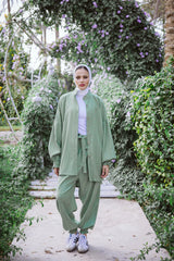Sulley set in olive green