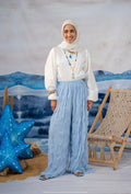 Pleated pants in Babyblue