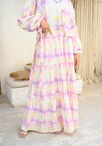 Tie dye skirt in Lavender