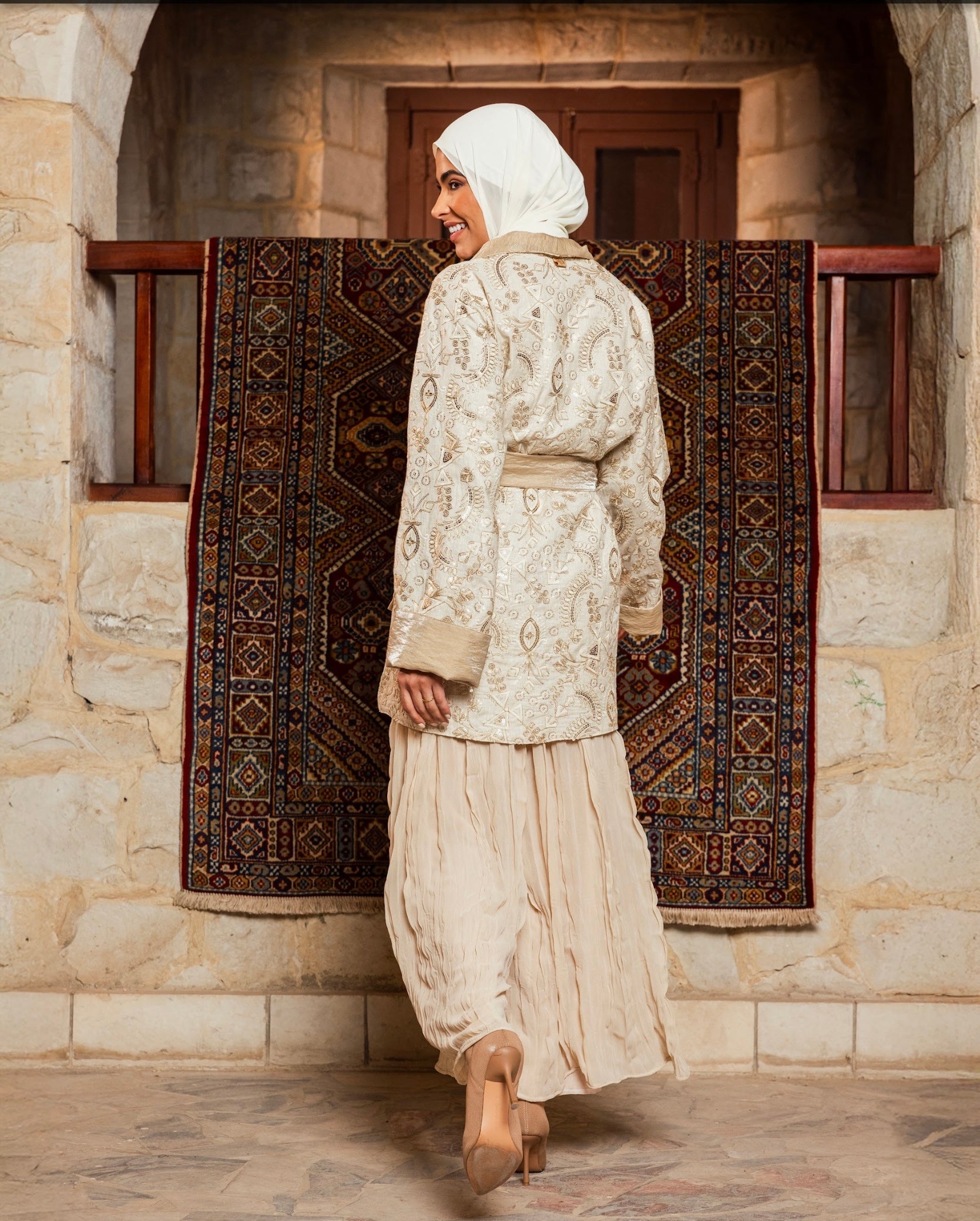 Aseel Double-Faced Cardigan