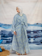 BluePalm wrap Dress