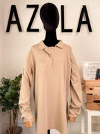 Collared Long Sleeve Top