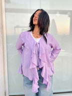 Extra Frill Flare Sleeve Blouse