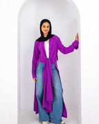 Floral Flow Long Linen shirt