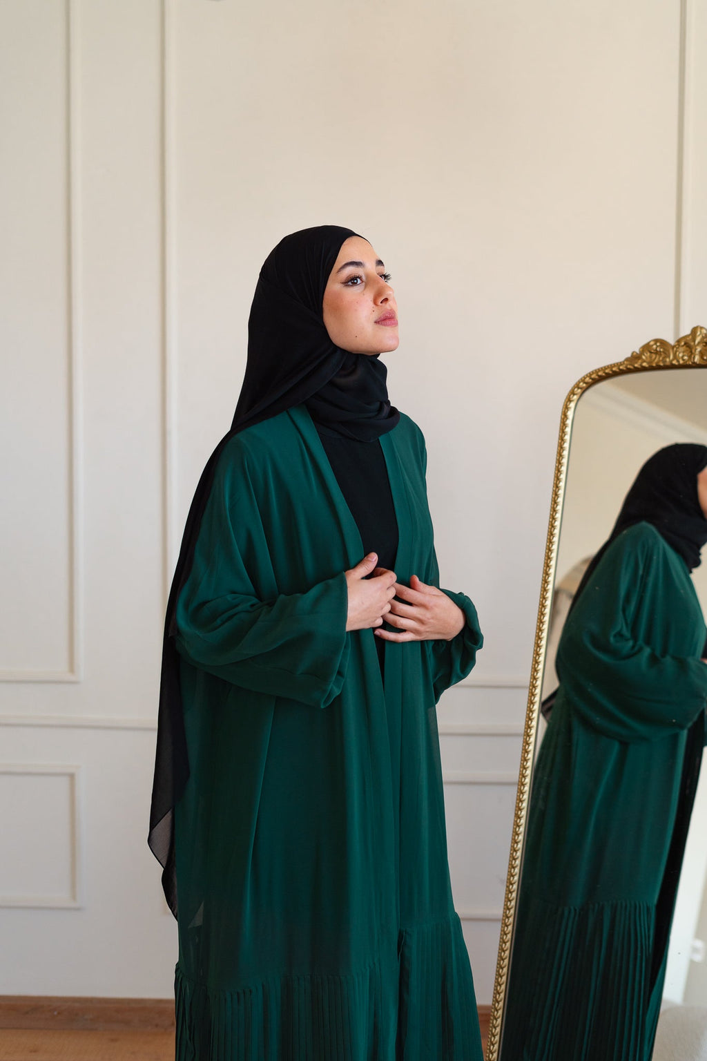 Pleated Hemline Kaftan 022 (Color)