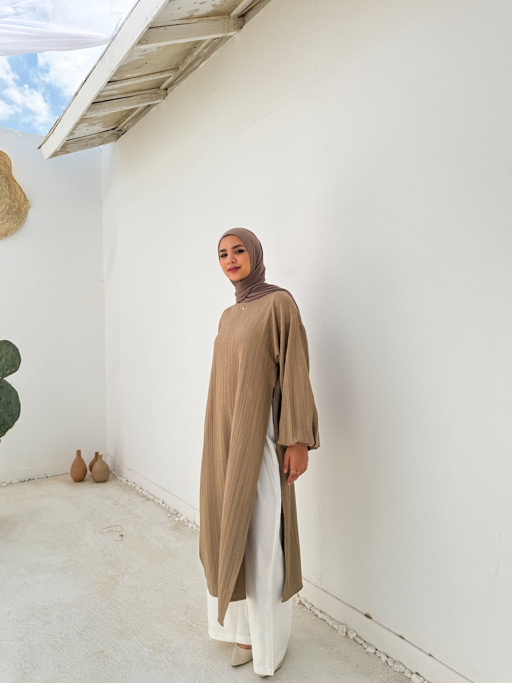 Ribbed Long Line Tunic
C500 Café