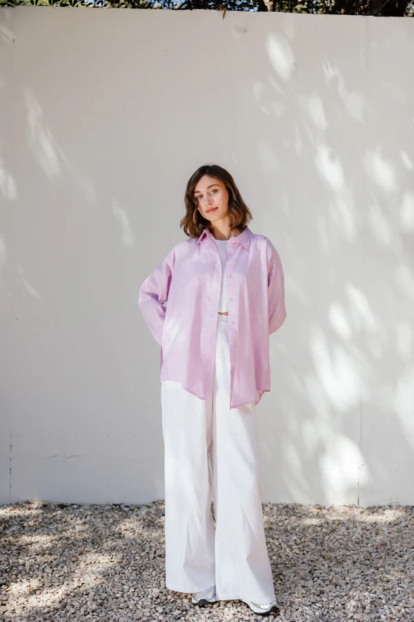 Linen shirt in Lilac